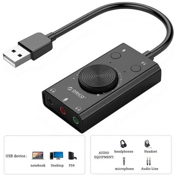 USB Sound Card Adapter External Audio Adapter Stereo Sound Card With Windows/Mac OS/Linux for Headset Earphone Laptop 
USB Sound Card Adapter External Audio Adapter Stereo Sound Card With Windows/Mac OS/Linux for Headset Earphone Laptop