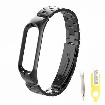 SXGZ-4303 Stainless Steel Strap for Miband 4 Black Silver Rose Gold 
SXGZ-4303 Stainless Steel Strap for Miband 4 Black Silver Rose Gold
