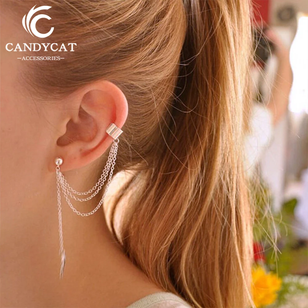 Trendy Leaf Long Tassel Drop Earrings for Women Personality Simple Single Ear Clip Fringe Earring Fashion Jewelry Gift Wholesale
Trendy Leaf Long Tassel Drop Earrings for Women Personality Simple Single Ear Clip Fringe Earring Fashion Jewelry Gift Wholesale