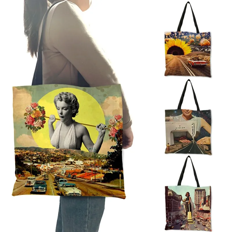 Women's Fashion Bag Modern Art Prints Shoulder Bag Ladies Creative Pattern Shopping Totes Large Capacity B13077
Women's Fashion Bag Modern Art Prints Shoulder Bag Ladies Creative Pattern Shopping Totes Large Capacity B13077