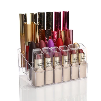 24Grid Transparent Lipstick Clear Acrylic Display Stand Cosmetic Storage Box Makeup Organizer Storrage Casex
24Grid Transparent Lipstick Clear Acrylic Display Stand Cosmetic Storage Box Makeup Organizer Storrage Casex