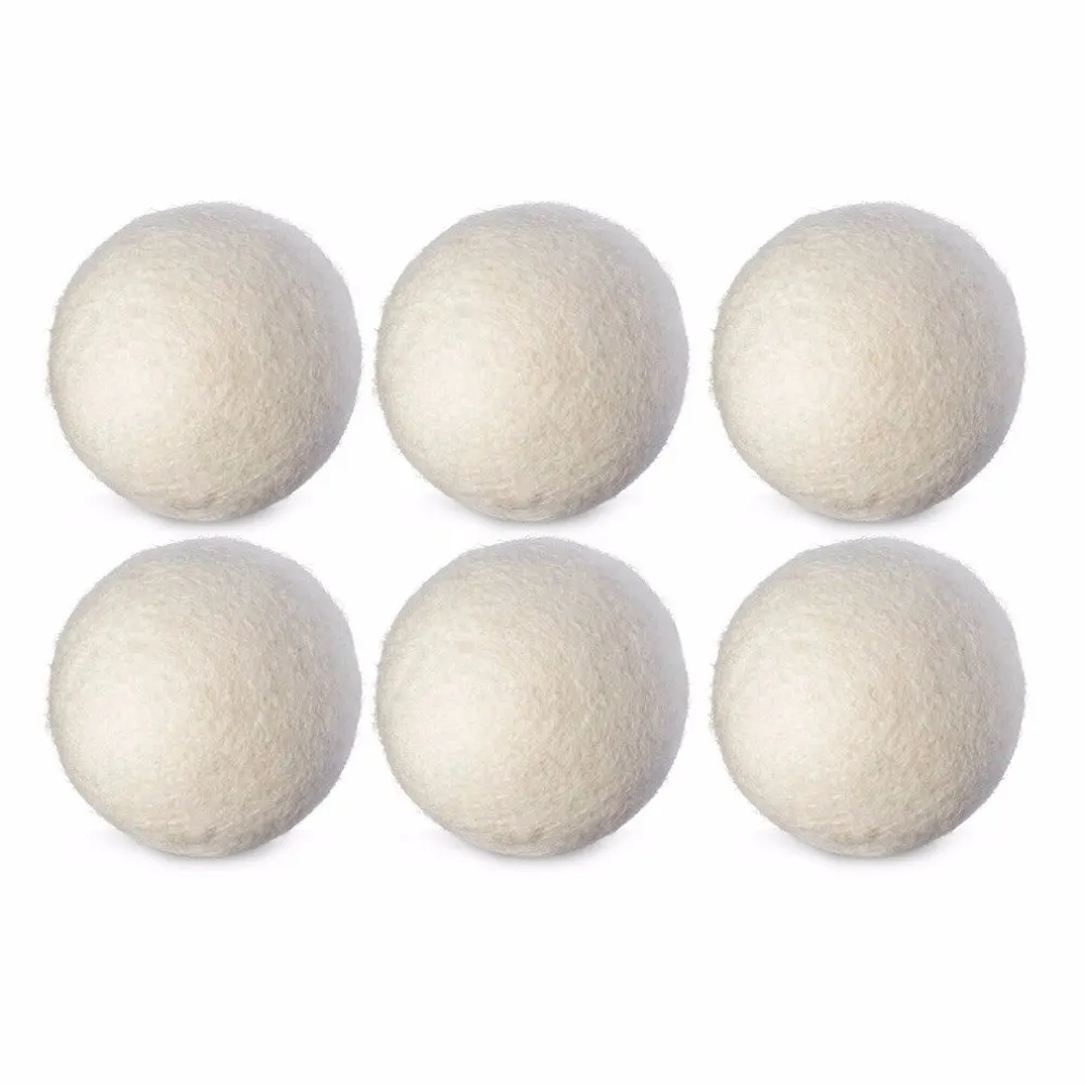 6PCS Natural Reusable Laundry Clean Ball Practical Home Wool Dryer Balls Laundry Softener Alternative Accessories
6PCS Natural Reusable Laundry Clean Ball Practical Home Wool Dryer Balls Laundry Softener Alternative Accessories