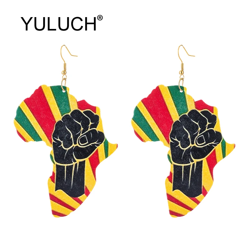 YULUCH Personality African Style Long Earrings Fashion Jewelry 2019 Ethnic Natural Wooden Printed Printing Map Pendant Earrings
YULUCH Personality African Style Long Earrings Fashion Jewelry 2019 Ethnic Natural Wooden Printed Printing Map Pendant Earrings