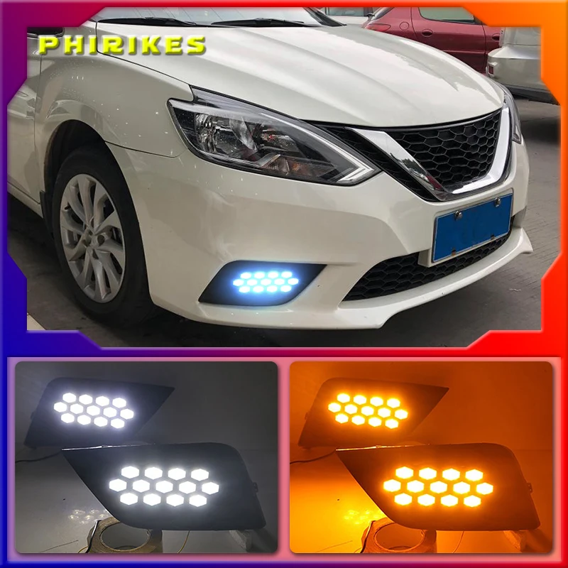 2Pcs For Nissan Sentra sylphy 2016-2019 Waterproof 12V DRL Fog Lamp Decoration Car accessories LED Daytime Running Light
2Pcs For Nissan Sentra sylphy 2016-2019 Waterproof 12V DRL Fog Lamp Decoration Car accessories LED Daytime Running Light