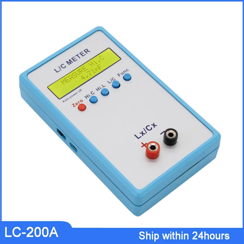 Free Shipping LC-200A Digital LCD Capacitance inductance meter LC Meter 1pF-100mF 1uH-100H
Free Shipping LC-200A Digital LCD Capacitance inductance meter LC Meter 1pF-100mF 1uH-100H