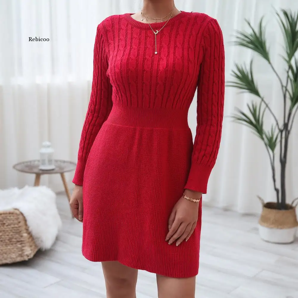O Neck Knitted Dress Mini Autumn New Slim Wrap Hip Waist Temperament Long Sleeve Back Hollow Out Dress Sweater Casual Retro Chic
O Neck Knitted Dress Mini Autumn New Slim Wrap Hip Waist Temperament Long Sleeve Back Hollow Out Dress Sweater Casual Retro Chic