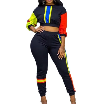 Print Patchwork Hit Color Casual Tracksuits Autumn O Neck Full Sleeve Crop Top With Pants Streetwear Plus Size Two Piece Sets
Print Patchwork Hit Color Casual Tracksuits Autumn O Neck Full Sleeve Crop Top With Pants Streetwear Plus Size Two Piece Sets