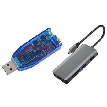 Dc-Dc Usb Adjustable Step Up/Down Power Supply Voltage Regulator Module with HDMI VGA USB3.0 o Power Delivery Hub
Dc-Dc Usb Adjustable Step Up/Down Power Supply Voltage Regulator Module with HDMI VGA USB3.0 o Power Delivery Hub