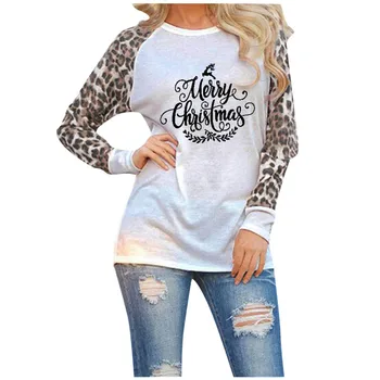 Christmas Womens Leopard Womens Tops And s O Neck Long Sleeve Fashion Ladies Shirt Oversize Tops Plus Size 5XL V27
Christmas Womens Leopard Womens Tops And s O Neck Long Sleeve Fashion Ladies Shirt Oversize Tops Plus Size 5XL V27