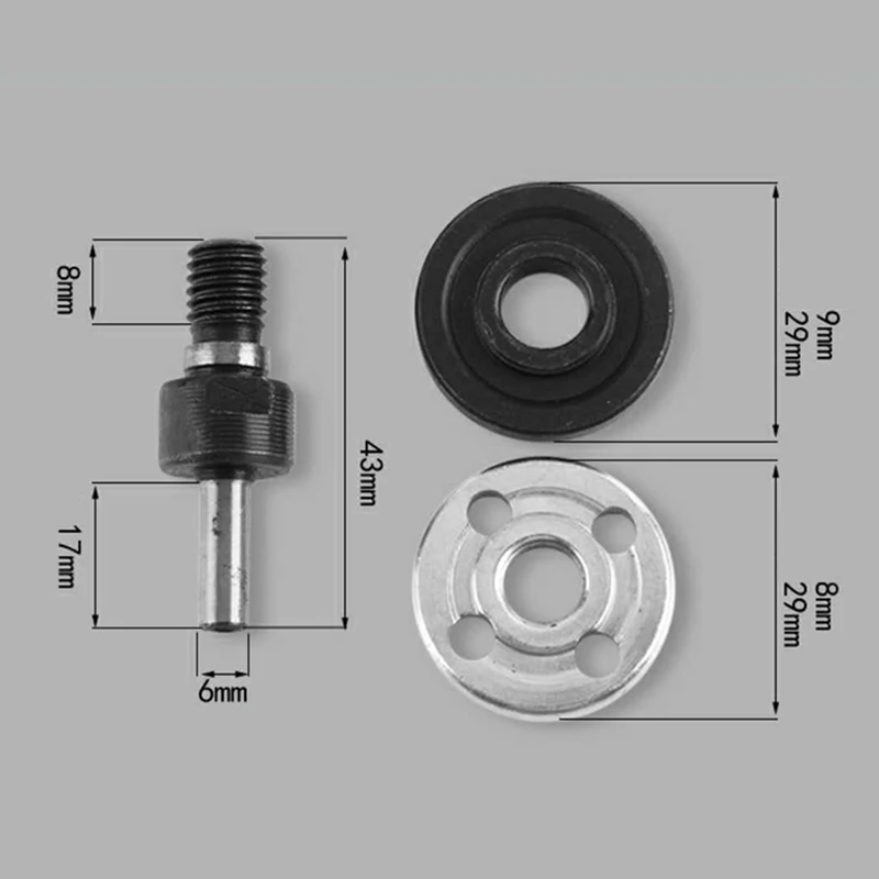 M10 Inner Outer Lock Nut Set for Hitachi Makita Grinders