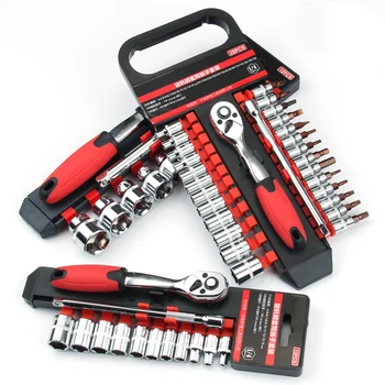 Car Toolbox CR-V Ratchet Wrench 1/2 "3/8" 1/4 "Tool Set Socket Set Professional Car Repair Tool Sewiyolin Garage Storage Cabinet
Car Toolbox CR-V Ratchet Wrench 1/2 "3/8" 1/4 "Tool Set Socket Set Professional Car Repair Tool Sewiyolin Garage Storage Cabinet