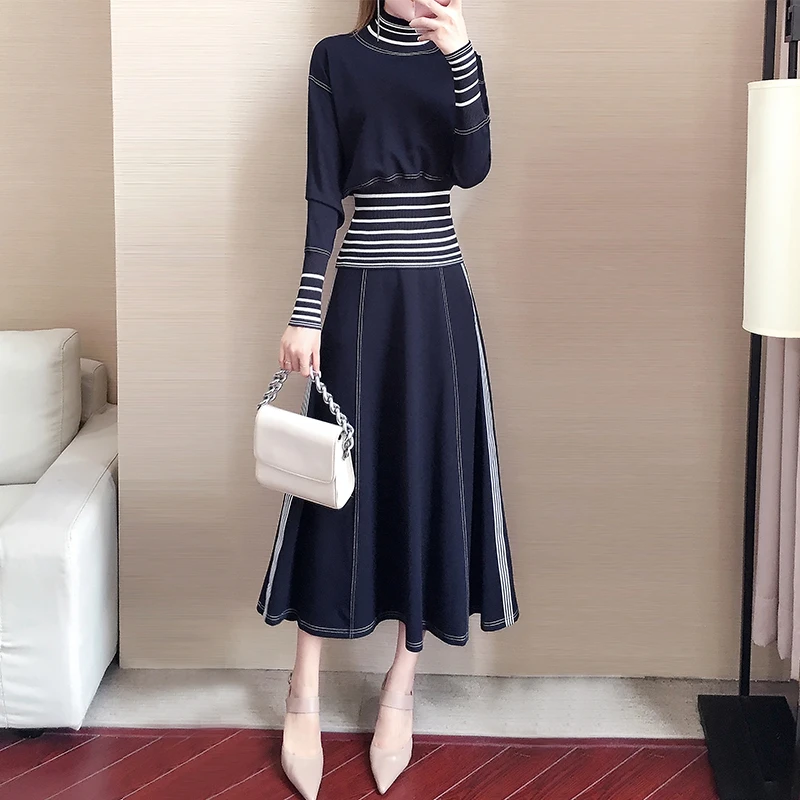 2021 Spring Autumn 2 Piece Skirt Suits Sets Women Turtleneck Sweatshirts + Pleated Long Skirt Suits Casual Fashion Vintage Set
2021 Spring Autumn 2 Piece Skirt Suits Sets Women Turtleneck Sweatshirts + Pleated Long Skirt Suits Casual Fashion Vintage Set