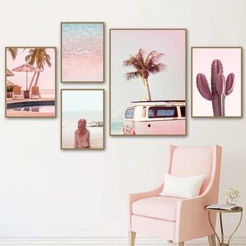 Pink Beach Palm Tree Cactus Sea Landscape Wall Art Canvas Painting Nordic Posters And Prints Wall Pictures For Living Room Decor
Pink Beach Palm Tree Cactus Sea Landscape Wall Art Canvas Painting Nordic Posters And Prints Wall Pictures For Living Room Decor