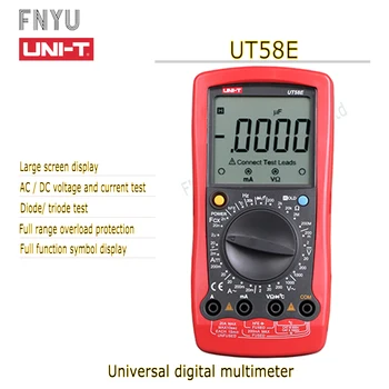 UNI-T UT58E universal digital multimeter Large screen display Diode, triode test Full range overload protection
UNI-T UT58E universal digital multimeter Large screen display Diode, triode test Full range overload protection