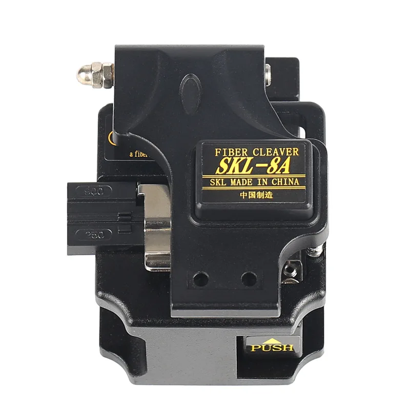 High Precision FTTH SKL-8A Fiber Optic Cleaver SKL8A Leather cable bare fiber pigtail cutter
High Precision FTTH SKL-8A Fiber Optic Cleaver SKL8A Leather cable bare fiber pigtail cutter