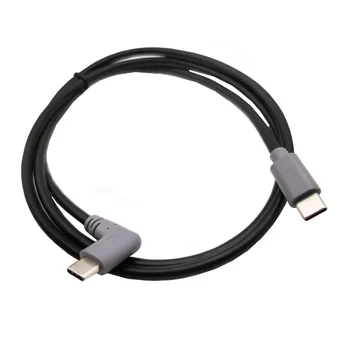 

90 Degree Right Angeld USB 3.1 Male To Type-C 3.1 Male Plug Converter OTG Adapter Lead Data Cable for Mobile Macbook 25cm 1m 3ft