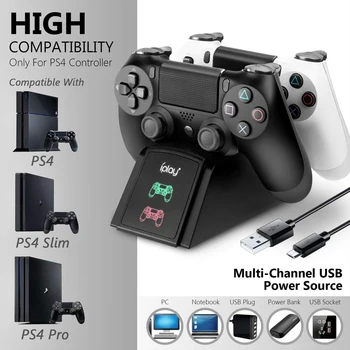 HYMIKO 3 in 1 PS4 Controller Charger Controller USB Charging Station Dock Station for PS4/PS4 Slim/PS4 Pro Gamepad Charging Base
HYMIKO 3 in 1 PS4 Controller Charger Controller USB Charging Station Dock Station for PS4/PS4 Slim/PS4 Pro Gamepad Charging Base