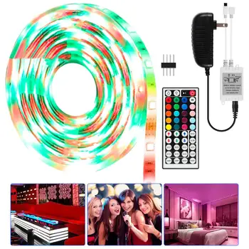 5050 Colorful LED Strip light With Controller 2835 SMD RGB 5M 10M Watetproof Lamp String Led Diode Tape for Room Bar Decoration
5050 Colorful LED Strip light With Controller 2835 SMD RGB 5M 10M Watetproof Lamp String Led Diode Tape for Room Bar Decoration