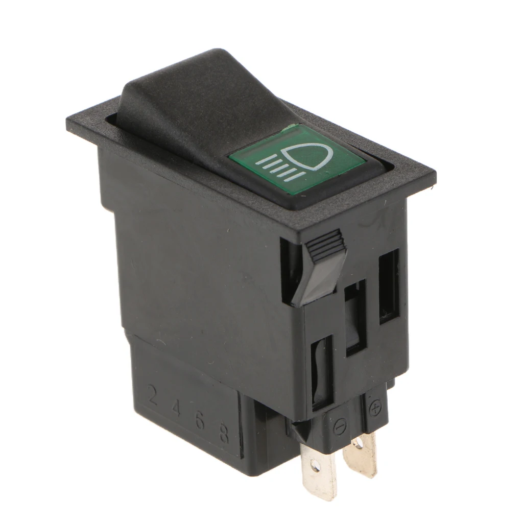 MagiDeal 2Pin Car Truck Motorcycle Headlight Switch Button On Off Control