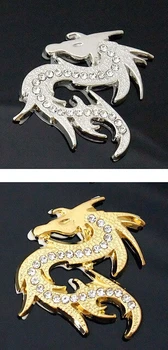 rete shiny crystal dragon 3D golden slivery metal car sticker auto parts automobile accessory
rete shiny crystal dragon 3D golden slivery metal car sticker auto parts automobile accessory