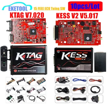 10pcs/Lot Master Version ECU Programmming KESS V2 V5.017 KTAG V7.020 Newest V2.53 No Tokens Limited OBD2 ECU Chip Tuning Tools
10pcs/Lot Master Version ECU Programmming KESS V2 V5.017 KTAG V7.020 Newest V2.53 No Tokens Limited OBD2 ECU Chip Tuning Tools