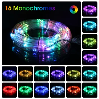 5V waterproof 16-color tube lights USB copper wire string lights 50LED 24-key remote control copper wire Christmas lights indoor
5V waterproof 16-color tube lights USB copper wire string lights 50LED 24-key remote control copper wire Christmas lights indoor