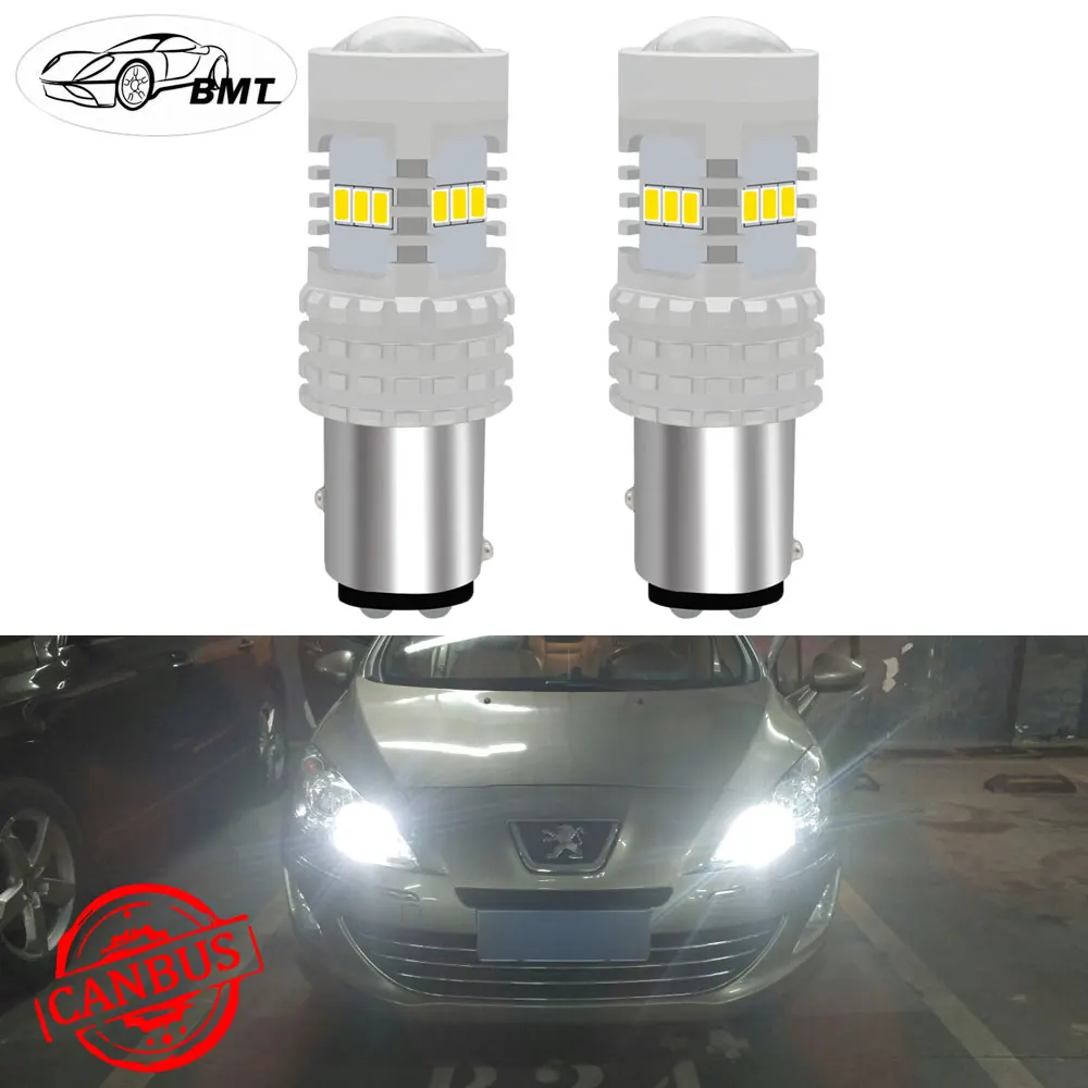 BMT 6000K Xenon White CAN-bus P21/5W BAY15d LED Daytime Running Light DRL Bulbs For Peugeot 408 308 3008 RCZ 12V 1157 LED Car
BMT 6000K Xenon White CAN-bus P21/5W BAY15d LED Daytime Running Light DRL Bulbs For Peugeot 408 308 3008 RCZ 12V 1157 LED Car