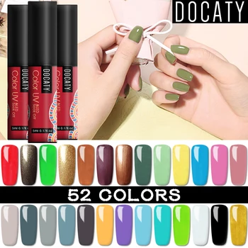 Docaty Candy Color UV Gel Varnish Semi-permanent Soak-off LED Solid Color Nail Gel Enamel Permanent 52 Colors Gel Nail Polish
Docaty Candy Color UV Gel Varnish Semi-permanent Soak-off LED Solid Color Nail Gel Enamel Permanent 52 Colors Gel Nail Polish