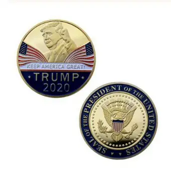 2020 President Donald Trump Gold Plated EAGLE Commemorative Coin
2020 President Donald Trump Gold Plated EAGLE Commemorative Coin