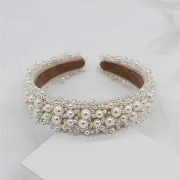Fashion Pearls Women Hairband Crystal Bridal Tiara Hair Crown Wedding Party Prom Headpiece Accessories 
Fashion Pearls Women Hairband Crystal Bridal Tiara Hair Crown Wedding Party Prom Headpiece Accessories