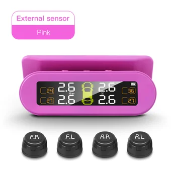 TPMS Tyre Pressure Monitoring System Solar Power Digital LCD Display Auto Security Alarm Systems Tyre Pressure-Pink
TPMS Tyre Pressure Monitoring System Solar Power Digital LCD Display Auto Security Alarm Systems Tyre Pressure-Pink
