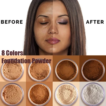 Natural Face Powder Mineral Foundations Oil-control Brighten Concealer Pressed Powder With Puff Whitening Make Up Loose Powder
Natural Face Powder Mineral Foundations Oil-control Brighten Concealer Pressed Powder With Puff Whitening Make Up Loose Powder