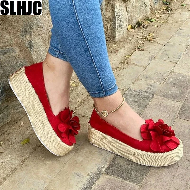SLHJC Platform Flats Camellia Shoes Women 2019 Autumn New Arival Slip On Cozy Daily Shoes Plus Size
SLHJC Platform Flats Camellia Shoes Women 2019 Autumn New Arival Slip On Cozy Daily Shoes Plus Size