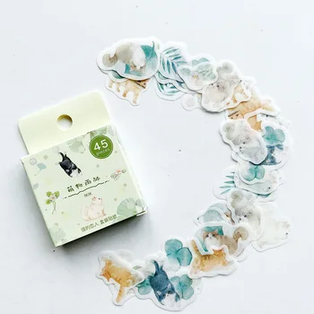 45PCS/Pack Cute Cat Paper Sticker Washi Sticker Adhesive Craft Stick Label Notebook Computer DIY Decor Kids Gift Stationery
45PCS/Pack Cute Cat Paper Sticker Washi Sticker Adhesive Craft Stick Label Notebook Computer DIY Decor Kids Gift Stationery