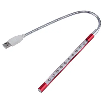 New Mini Flexible 10 LEDs USB Light Computer reading Lamp for Notebook Laptop Computer Desktop PC Keyboard Wholesale
New Mini Flexible 10 LEDs USB Light Computer reading Lamp for Notebook Laptop Computer Desktop PC Keyboard Wholesale