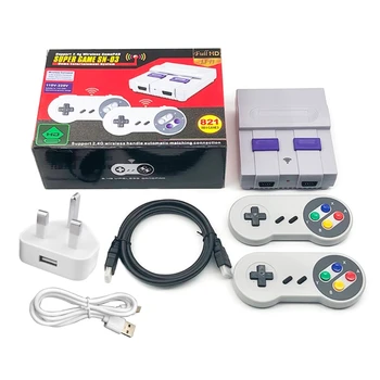 Super Mini High Definition Wireless HDMI Retro Video Game Console Built-in 821 Games with Dual Gamepads
Super Mini High Definition Wireless HDMI Retro Video Game Console Built-in 821 Games with Dual Gamepads