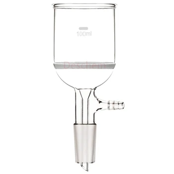 100ml 24/40 Glass Buchner Funnel W/Core Coarse Filter And 10mm Filtration Vacuum Adapter 
100ml 24/40 Glass Buchner Funnel W/Core Coarse Filter And 10mm Filtration Vacuum Adapter