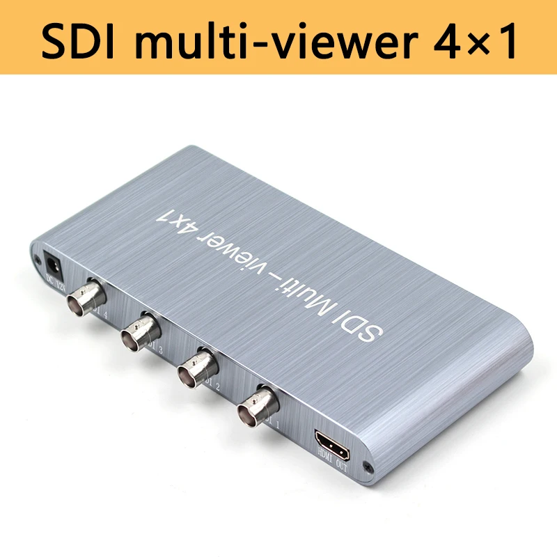 SDI multi-viewer 4×1 4 SDI in 1 HDMI out Support 1080p SD-SDI HD-SDI 3G-SDI with RS232 interface SDI four-picture quad switcher
SDI multi-viewer 4×1 4 SDI in 1 HDMI out Support 1080p SD-SDI HD-SDI 3G-SDI with RS232 interface SDI four-picture quad switcher