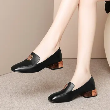 Special Design Pumps High Quality Sheepskin Shallow Comfortable Square Heel New Women's Shoes Handmade New Pumps
Special Design Pumps High Quality Sheepskin Shallow Comfortable Square Heel New Women's Shoes Handmade New Pumps