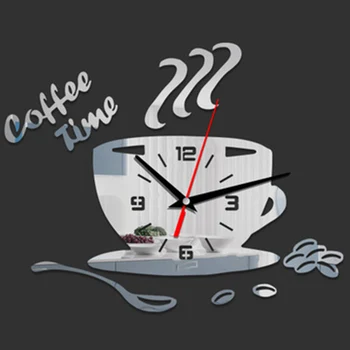 3D Clock Mirror Wall Stickers DIY Coffee Time Clock Acrylic Wall Clock for Kitchen Window Home Decor Cup Shape Wall Sticker
3D Clock Mirror Wall Stickers DIY Coffee Time Clock Acrylic Wall Clock for Kitchen Window Home Decor Cup Shape Wall Sticker