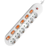 Power Strip 10/16A overload protection EU plug Adapter 1.5/2.5M Extension Desktop cord socket 2/3/4/5/6 AC Output
Power Strip 10/16A overload protection EU plug Adapter 1.5/2.5M Extension Desktop cord socket 2/3/4/5/6 AC Output