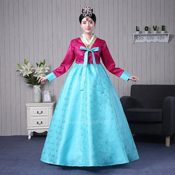 Traditional Korean Clothing Hanbok Bride Noble Women Princess Ancient Costume Wedding Top Dress Suit Asian Long Robe Korea Dance 
Traditional Korean Clothing Hanbok Bride Noble Women Princess Ancient Costume Wedding Top Dress Suit Asian Long Robe Korea Dance