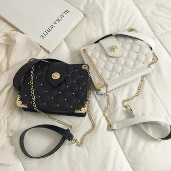 2020 ladies shoulder bag new shoulder bag Korean version of the diamond chain bag small fragrance crossbody bag
2020 ladies shoulder bag new shoulder bag Korean version of the diamond chain bag small fragrance crossbody bag