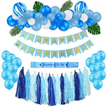 It's a Girl or Boy Baby Shower Decorations Set with Paper Banner Latex Balloon Tissue Tassel Green Tropical Palm Turtle Leaves
It's a Girl or Boy Baby Shower Decorations Set with Paper Banner Latex Balloon Tissue Tassel Green Tropical Palm Turtle Leaves