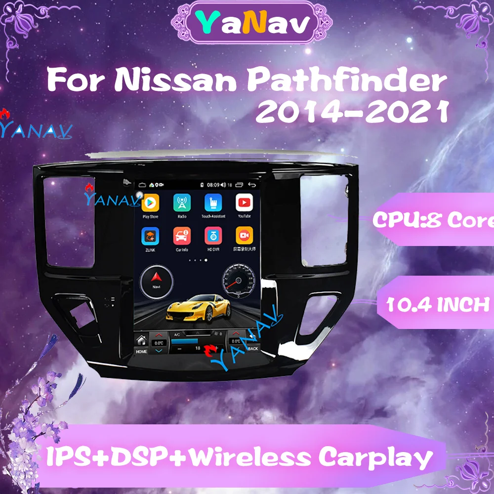 Автомагнитола Android мультимедийный плеер с вертикальным экраном для Nissan Pathfinder R52