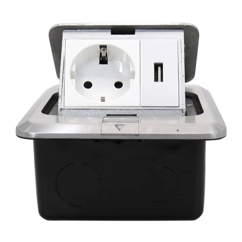 16A 125V Pop Up Floor Power Outlet EU Standard Russia Spain Socket USB Charging Y5GA
16A 125V Pop Up Floor Power Outlet EU Standard Russia Spain Socket USB Charging Y5GA
