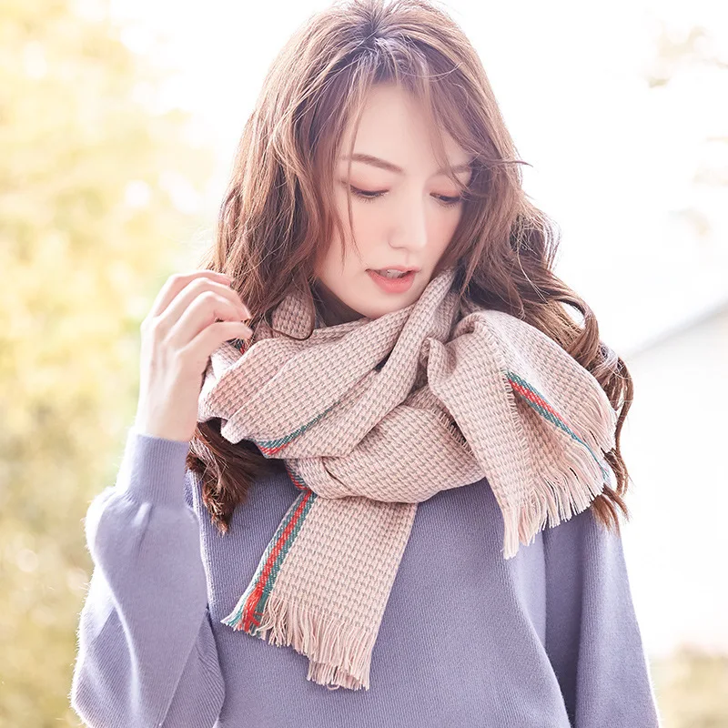2019 Scarf Women's Autumn & Winter Korean-style Versatile Tassels Knitted Pattern Students GIRL'S Long Shawl Thick Warm
2019 Scarf Women's Autumn & Winter Korean-style Versatile Tassels Knitted Pattern Students GIRL'S Long Shawl Thick Warm
