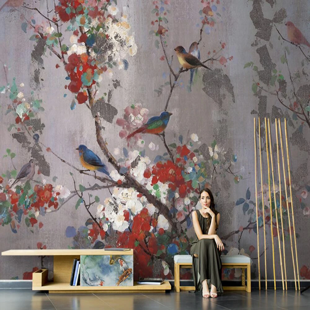 Drop Shipping Custom 3D Wallpaper Mural Nordic Vintage Flower And Bird Living Room Bedroom Wall Sofa Decorative Mural Wallpaper
Drop Shipping Custom 3D Wallpaper Mural Nordic Vintage Flower And Bird Living Room Bedroom Wall Sofa Decorative Mural Wallpaper