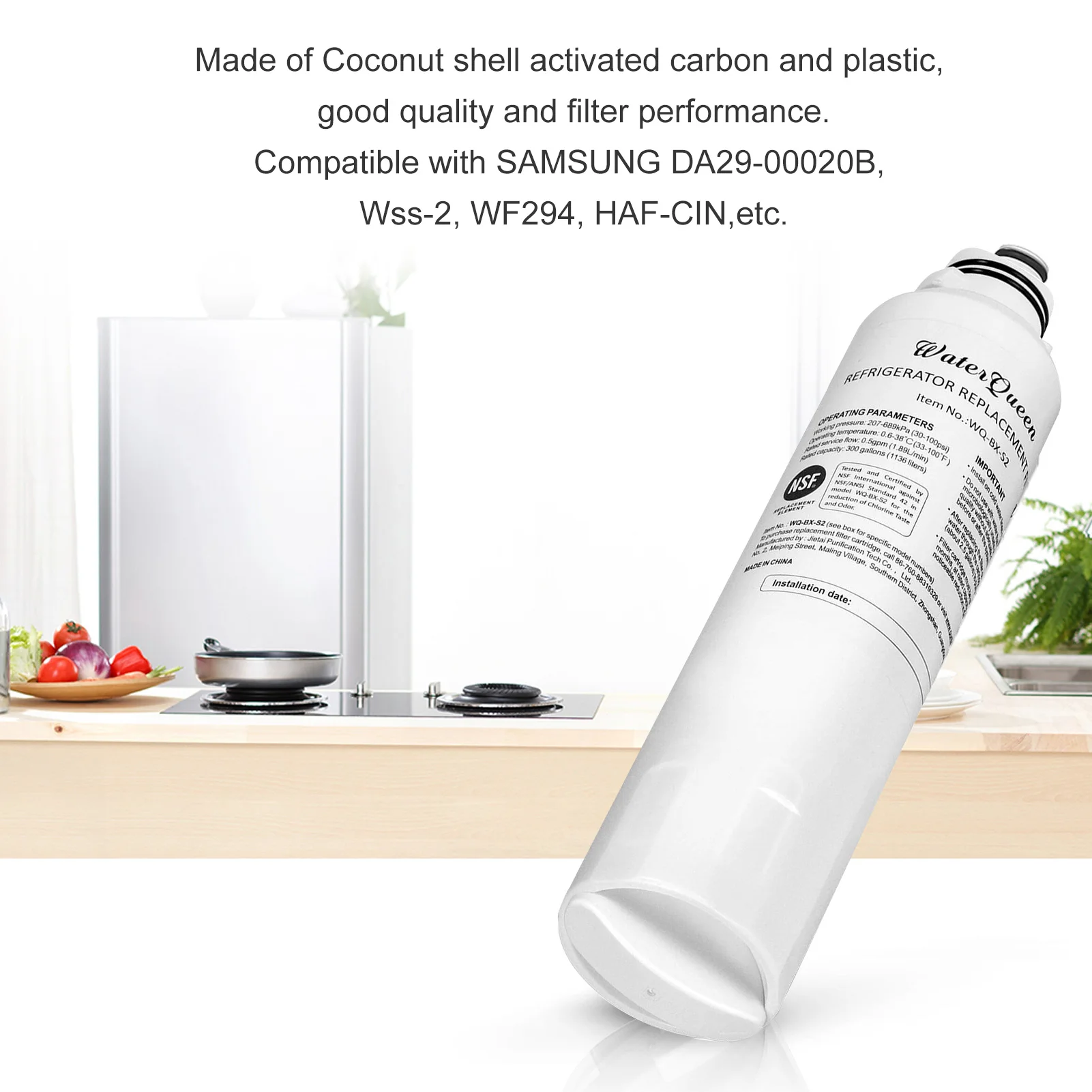 1 шт. фильтр для воды в холодильнике SAMSUNG DA29-00020B/Wss-2/WF294/AQUA FRESH WF-294/вода SENTINEL