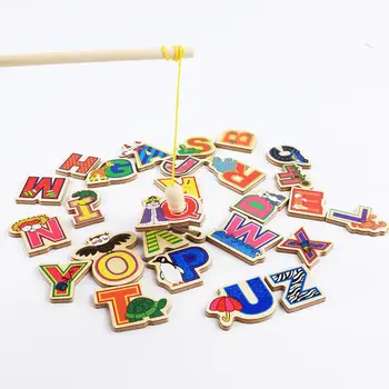 26Pcs Wooden Fridge Magnet 26 Alphabet Intelligence Development Toy Kids Children Magnetic Sticker Fishing Game Education Toy
26Pcs Wooden Fridge Magnet 26 Alphabet Intelligence Development Toy Kids Children Magnetic Sticker Fishing Game Education Toy